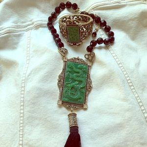 HEIDI DAUS - Stunning Necklace and Cuff -👁